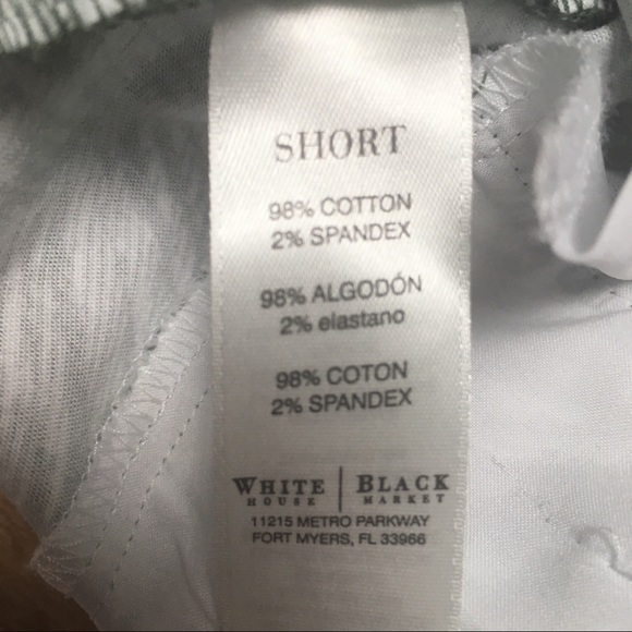 White House Black Market Palm Tree Leaf Print Shorts Women Size 0 Summer Preppy - Picture 5 of 5